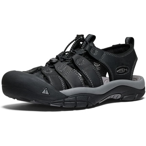 KEEN Newport Leather Sandals(Black/Steel Grey)