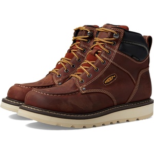 KEEN Utility Cincinnati 6″ Waterproof (Soft Toe)(Tuscan Red/Sandshell)
