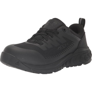 KEEN Utility Men’s Arvada Low Height Composite Toe Breathable Industrial Work Sneakers(Black/Black)