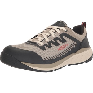 KEEN Utility Men’s Arvada Low Height Composite Toe Breathable Industrial Work Sneakers(Plaza Taupe/Black)