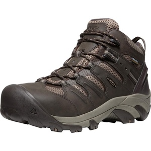 KEEN Utility Men’s Lansing Mid Height Steel Toe Waterproof Work Boots(Mulch/Shitake)