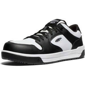 KEEN Utility Men’s Overton Low Height Composite Toe Lightweight Durable Work Sneakers(Star White/Black)