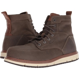 KEEN Utility Men’s San Jose 6″ Alloy Toe Wedge Work Boots(Falcon/Caramel Cafe)