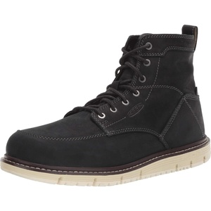 KEEN Utility Men’s San Jose 6″ Soft Toe Wedge Work Boots(Black/Off-white)