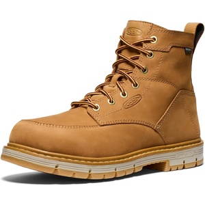 KEEN Utility San Jose 6″ Soft Toe Waterproof 90 Degree Heel(Bistre/Gum)