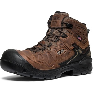 KEEN Utility Targhee IV Waterproof Work Boot (Carbon Toe)(Dark Earth/Black)