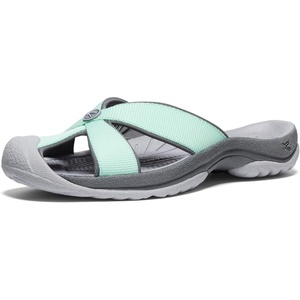 KEEN Women’s Bali Slip On Closed Toe Flip-Flops(Lichen/Steel Grey)