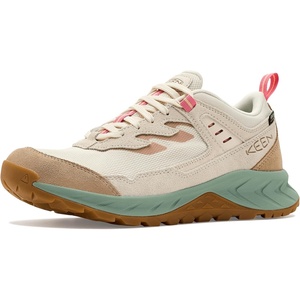 KEEN Women’s Hightrail Low Height Durable Lightweight Breathable Leather Waterproof Hiking Shoes(Birch/Lily Pad)