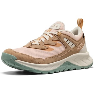KEEN Women’s Hightrail Low Height Durable Lightweight Breathable Leather Waterproof Hiking Shoes(Cameo Rose/Oak Buff)