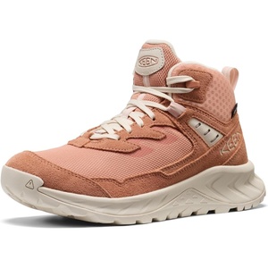 KEEN Women’s Hightrail Mid Height Durable Lightweight Breathable Leather Waterproof Hiking Boots(Cork/Birch)