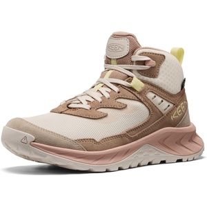 KEEN Women’s Hightrail Mid Height Durable Lightweight Breathable Leather Waterproof Hiking Boots(Warm Taupe/Birch)