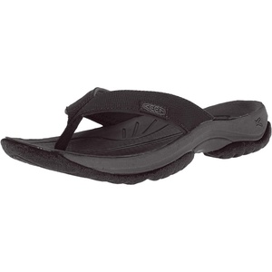 KEEN Women’s Kona Flip Flop Beach Sandals(Black/Magnet)