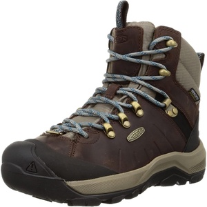 KEEN Women’s Revel 4 Mid Height Polar Insulated Waterproof Snow Boots(Coffee Bean/Balsam)