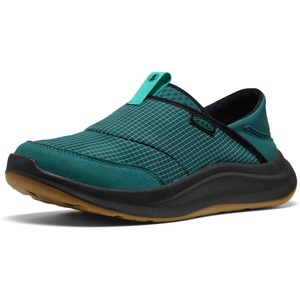 KEEN Women’s Whyser Lightweight Comfortable Recycled Material Crushback Slip on(Mediterranea/Cabbage)