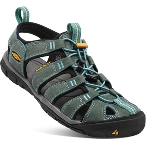 KEEN womens Flip Flop(Mineral Blue/Yellow)