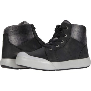 KEEN Women’s Elena Mid Height Leather Hiking Boot(Black/Drizzle)