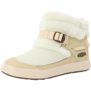 KEEN Women’s Hoodromeo Mini Mid Height Insulated Pull on Snow Boots(Birch/Birch)